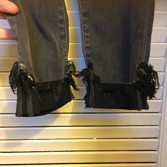 NWT! Judy Blue: Black Destroy and Sewn Hem Cuff Skinny Jeans. Size 11 Length 30 - Picture 10 of 16